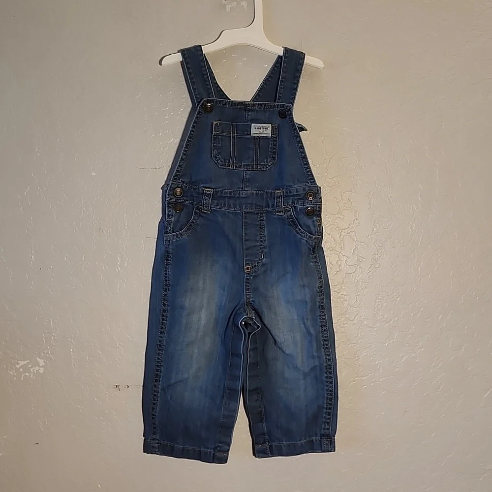 CARTERS 18M Jean Overalls Snap Button Legs